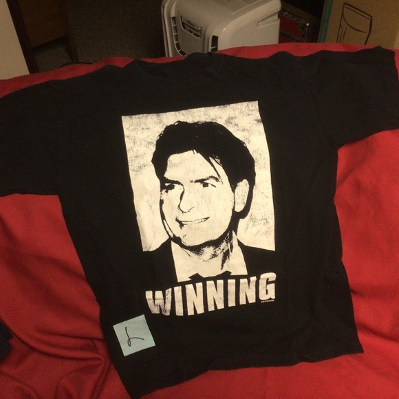 Charlie Sheen WINNING tshirt - Picture 1 of 1